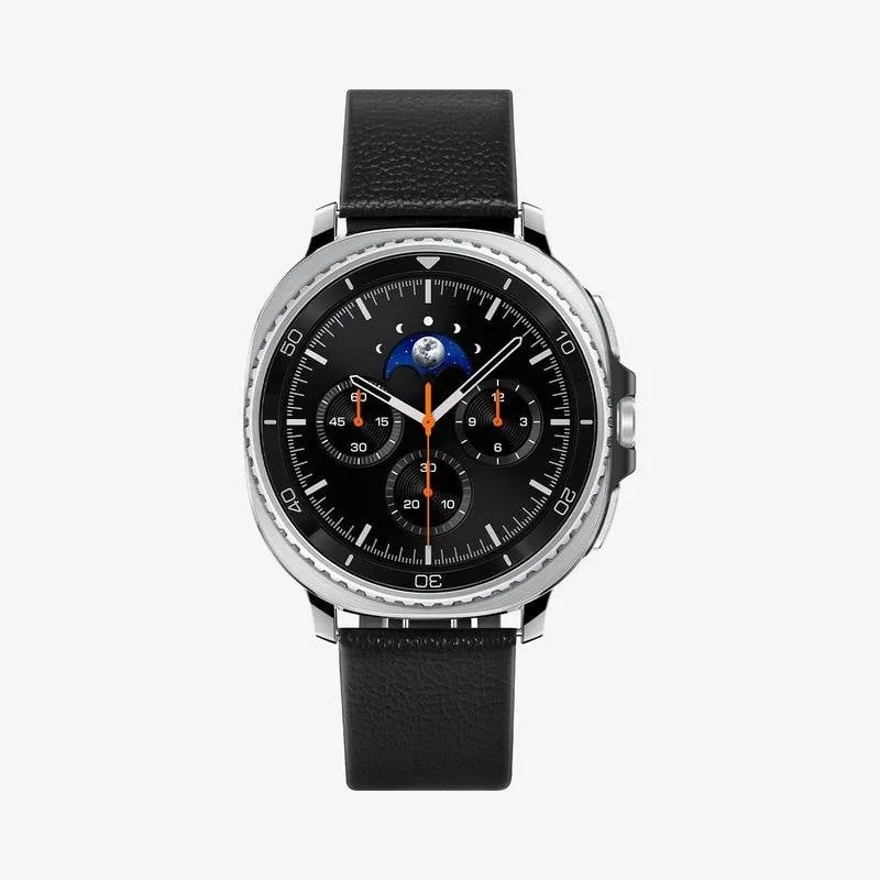 Cinturino Spigen Enzo per Samsung Watch 8/8 Classic, Vera Pelle, Nero