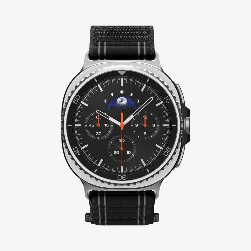 Cinturino Spigen WBF0 per Samsung Watch 8/8 Classic Tessuto Nero