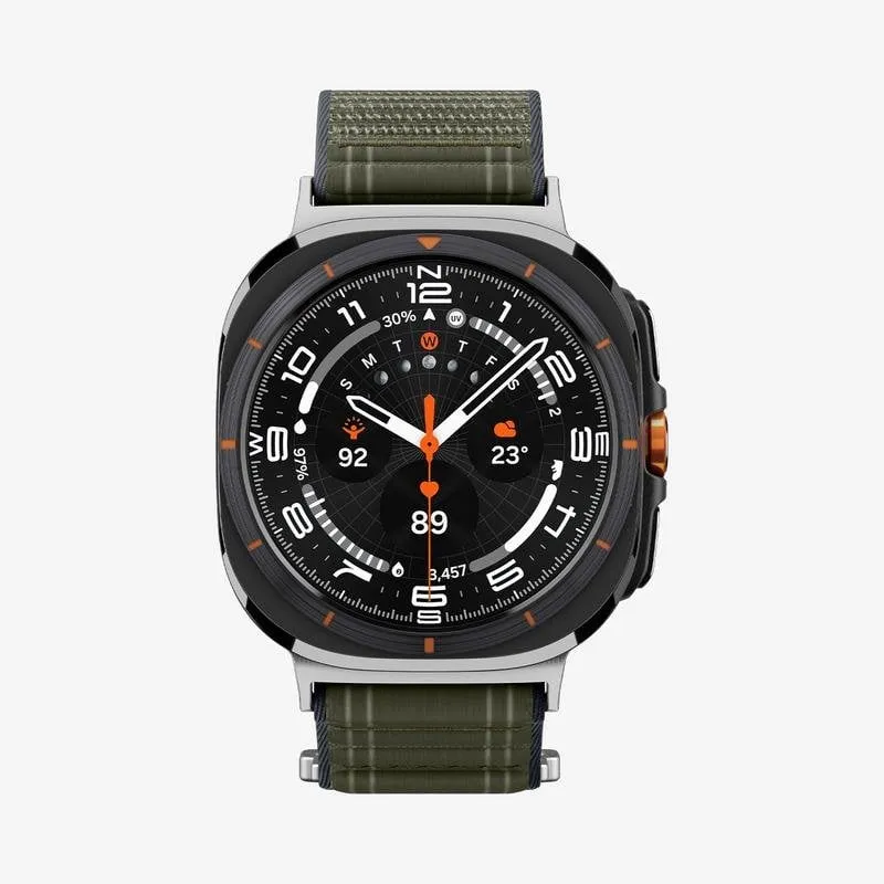 Cinturino Spigen WBF0 per Samsung Galaxy Watch Ultra, Tessuto Verde