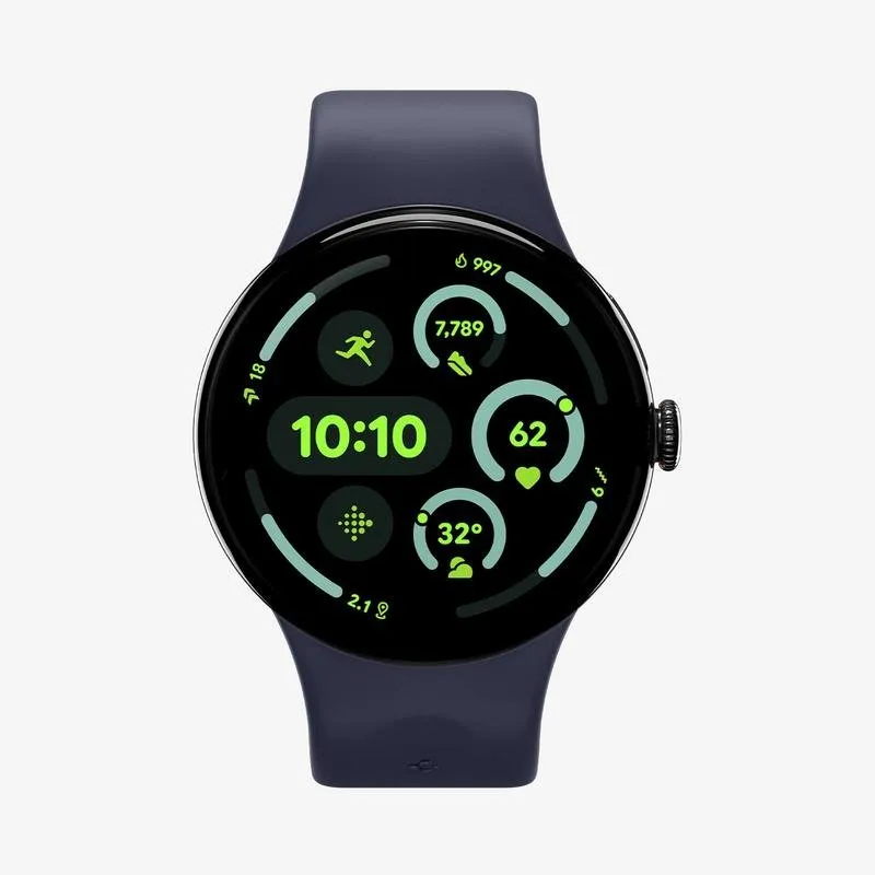 Cinturino Spigen Nano Pop Google Pixel Watch 4 45mm Silicone Blu Giallo