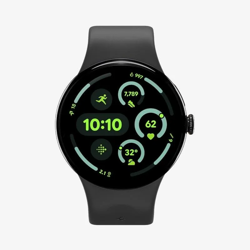 Cinturino Spigen Nano Pop per Google Pixel Watch 4 (45mm) Nero Silicone