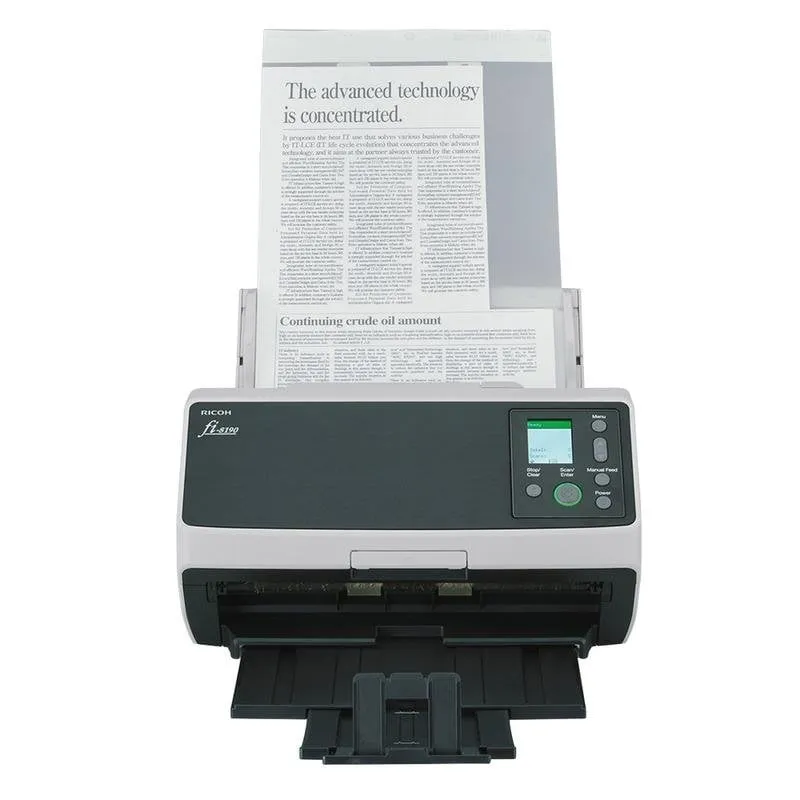 Scanner Fujitsu fi-8190 ADF 90 ppm Doppio Fronte USB 3.2 Gigabit LAN