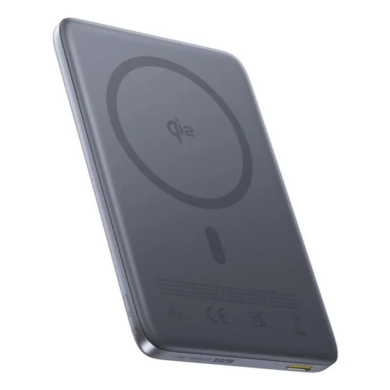 Batteria Esterna Baseus PicoGo Ultra-Slim Qi2 10000 mAh 27 W Grigio