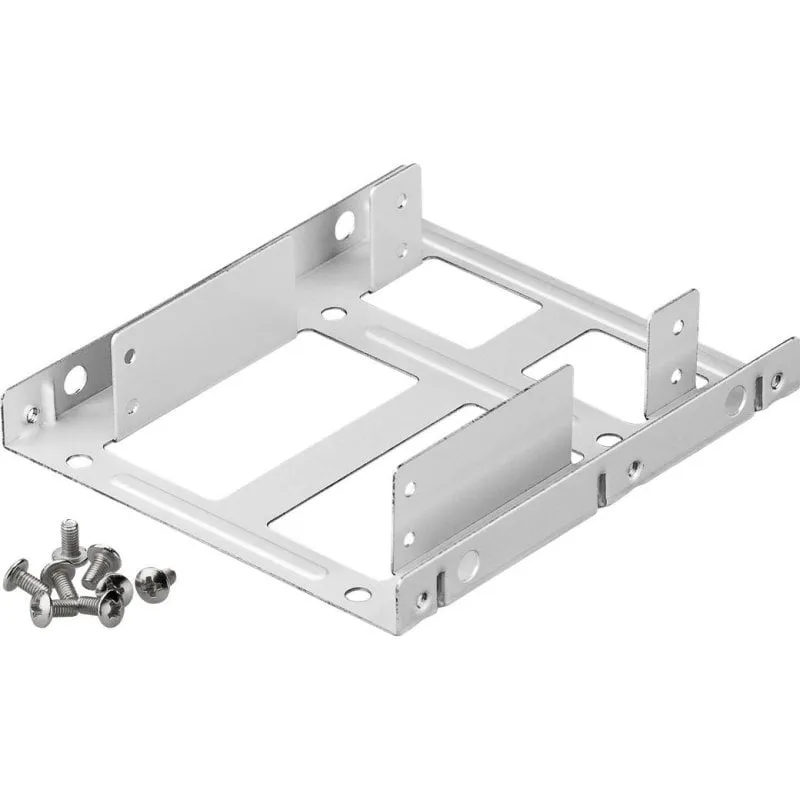 Supporto per Dischi Goobay Universal 2.5" a 3.5" Argento