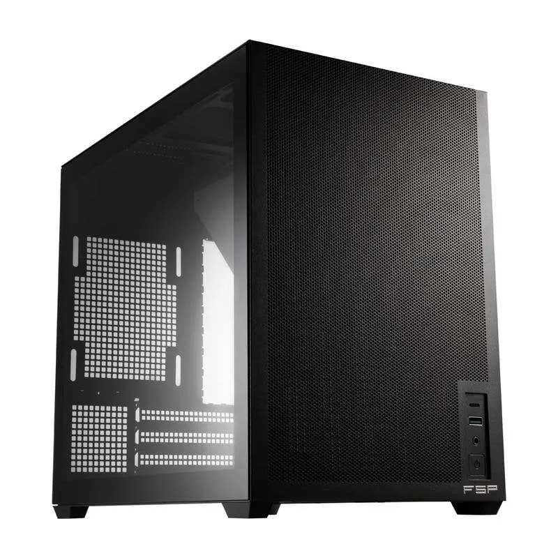 Case PC FSP S210-B Mini Tower Nero Cristallo Temperato mITX/mATX