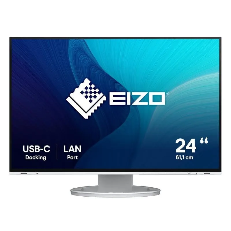 Monitor PC EIZO FlexScan EV2495-WT 24,1" WUXGA IPS Bianco Altezza Regolabile