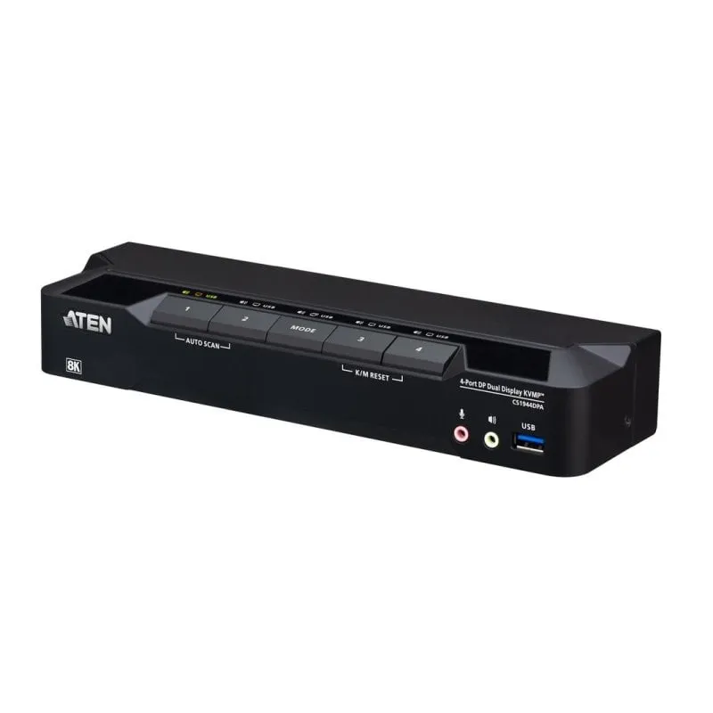 Switch KVM Aten CS1944DPA 4 Porte DisplayPort Doppio Schermo 8K
