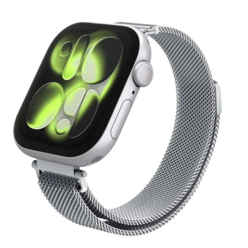 Cinturino per orologio Spigen WBM4 Acciaio Inossidabile Argento Apple Watch 40-42mm
