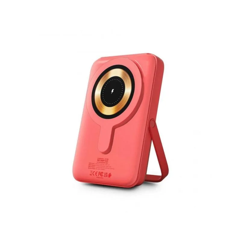 Batteria Esterna Urban Factory Magnee Power 10000 mAh Caricatore Senza Fili Coral
