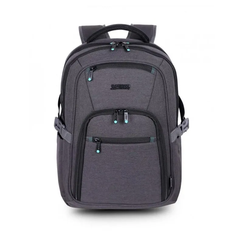 Zaino Urban Factory HTE14UF Unisex 14" Nero/Grigio 70% Materiale Riciclato