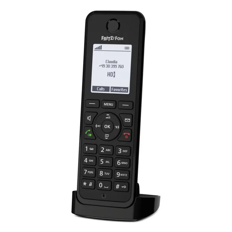 Telefono Fon M3 International DECT Wireless con Altoparlante e Identificativo Chiamate Nero