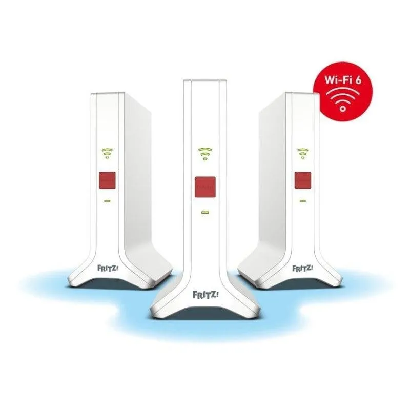 WiFi Mesh Fritz 3 Nodi 4200 Mbps Copertura Ampia con Porte LAN Gigabit