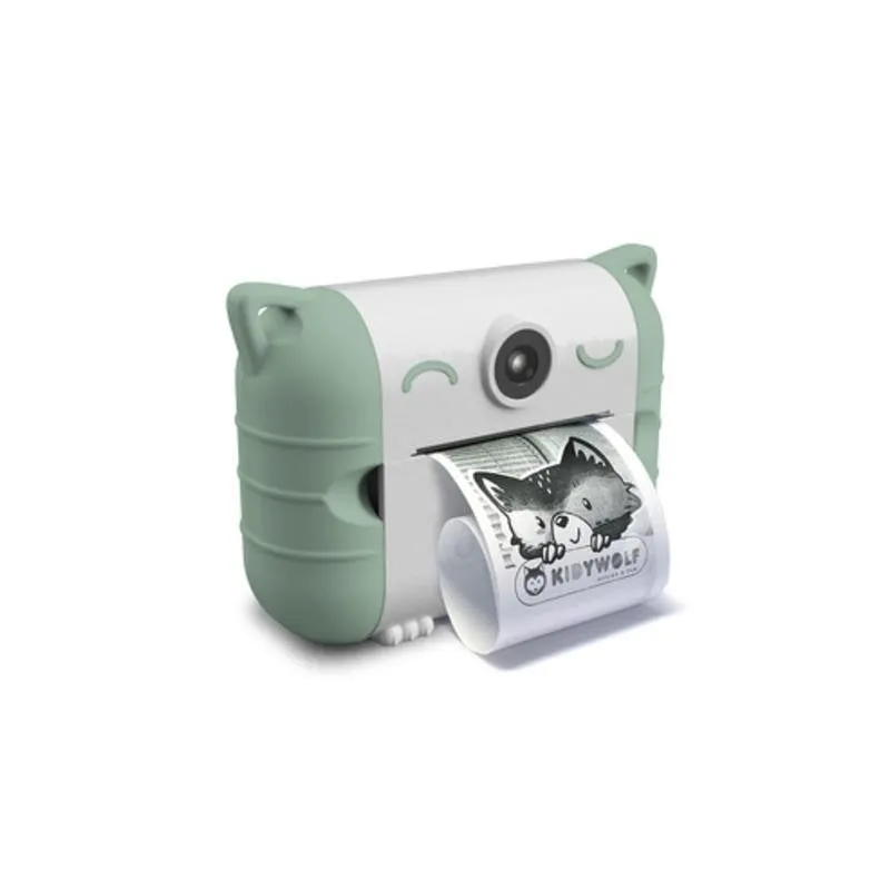 Fotocamera digitale per bambini KIDYWOLF Kidyprint Verde e Bianco