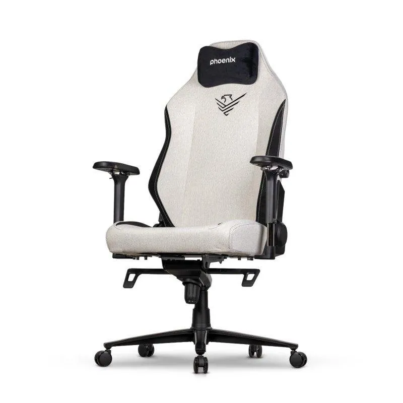Sedia Gaming Phoenix Monarch Remaster Tela Grigio e Nero Taglia XL