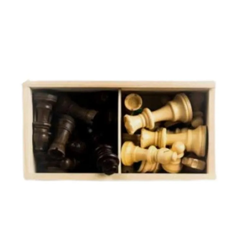 Pezzi degli scacchi Fournier 130012231 Internazionale Nero Bianco