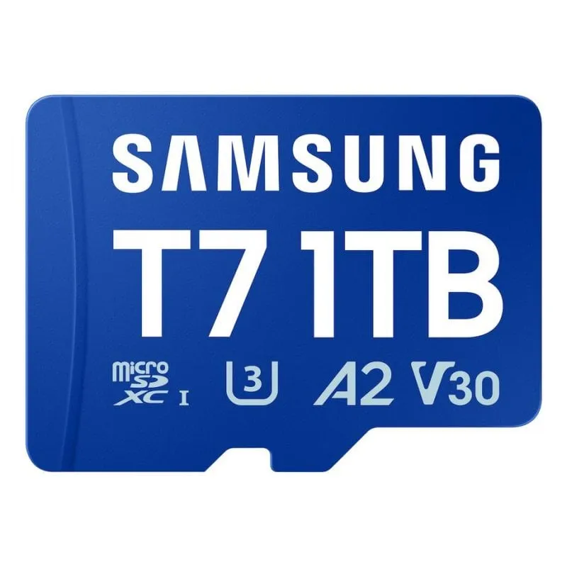 Scheda MicroSD Samsung T7 1 TB UHS-I 170 MB/s Class 3 U3 V30 Blu
