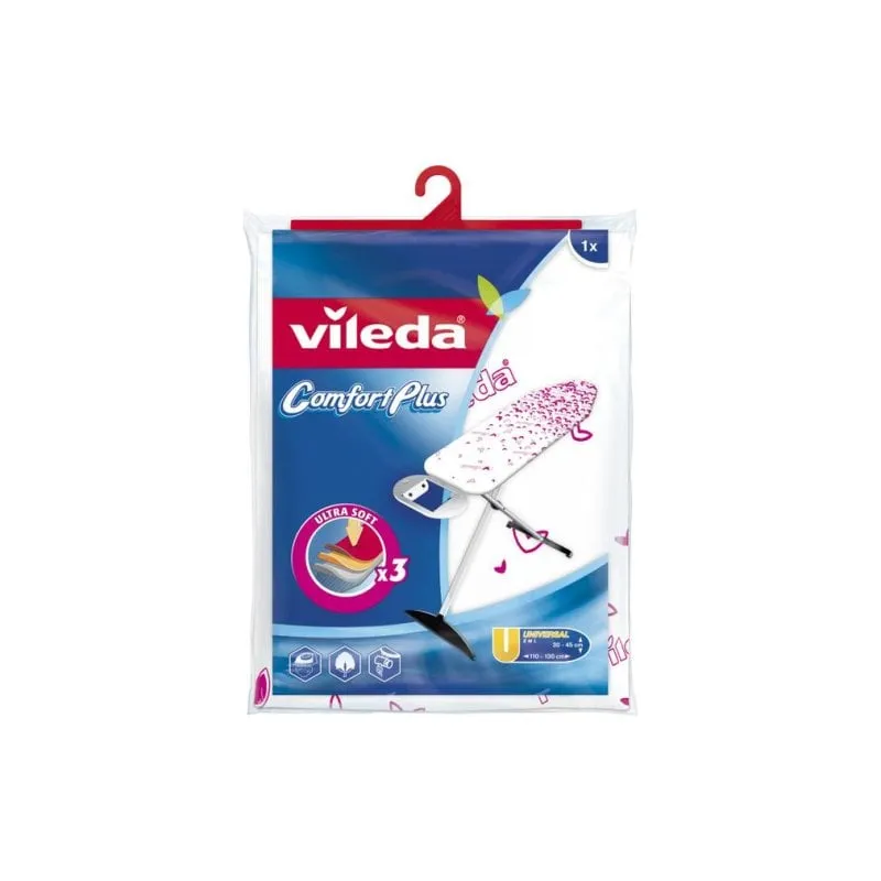 Copertura per Tavolo da Stirare Vileda Comfort Plus Rosa e Bianco