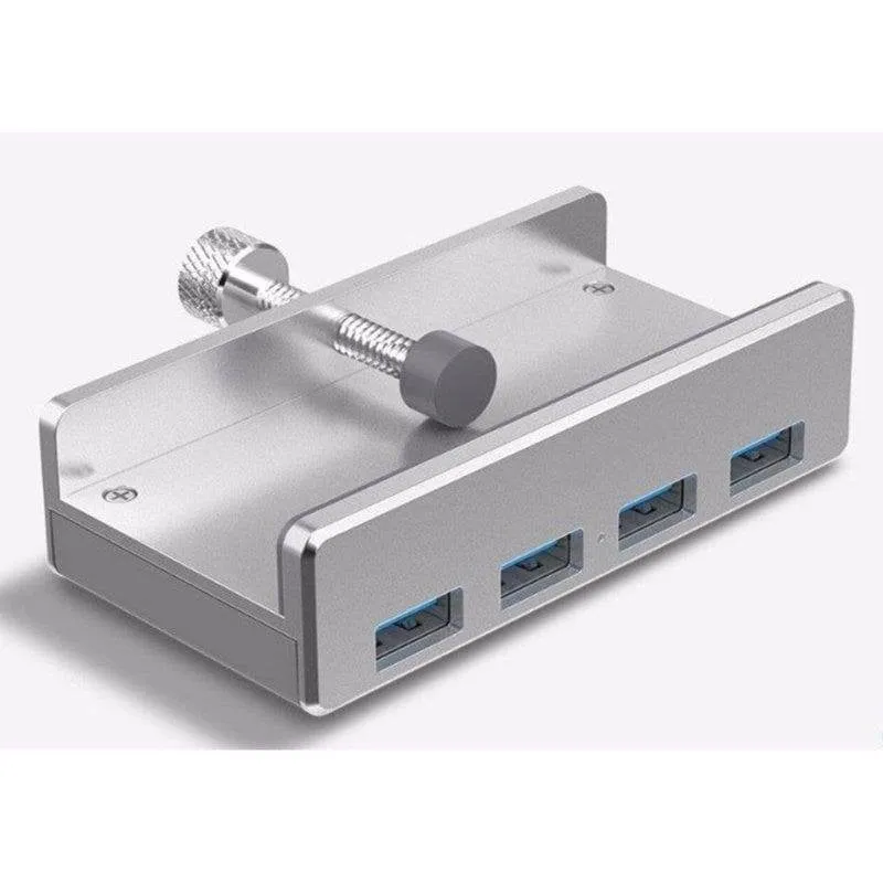 Hub Orico 5 porte 5 Gbps USB 3.2 Gen 1 modello ALL-USB3-HUB-4-CLIP Argento