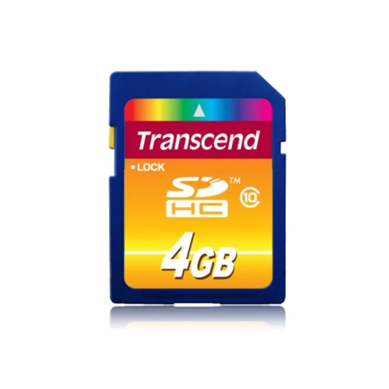Scheda SDHC Transcend TS4GSDHC10 4GB Classe 10 30MB/s Nera