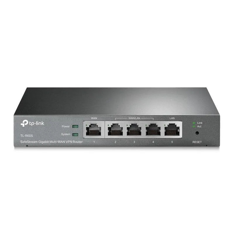 Router Omada by TP-Link TL-R605 Ethernet WAN Gigabit 4 Porte VPN 20 Tunnel