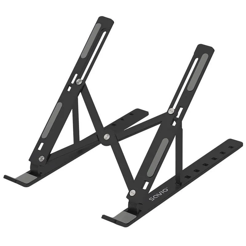 Savio PB-05 Supporto Portatile per Laptop e Tablet da Tavolo Regolabile 0°-40° fino a 18" Max 245g