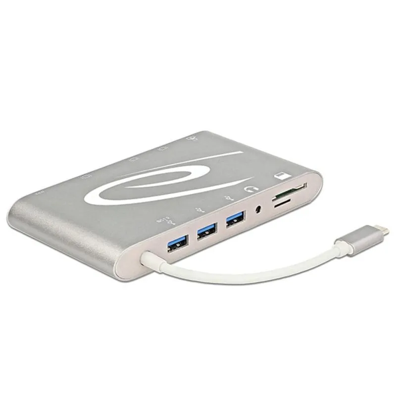 Base di aggancio Delock USB-C multiporte HDMI Ethernet