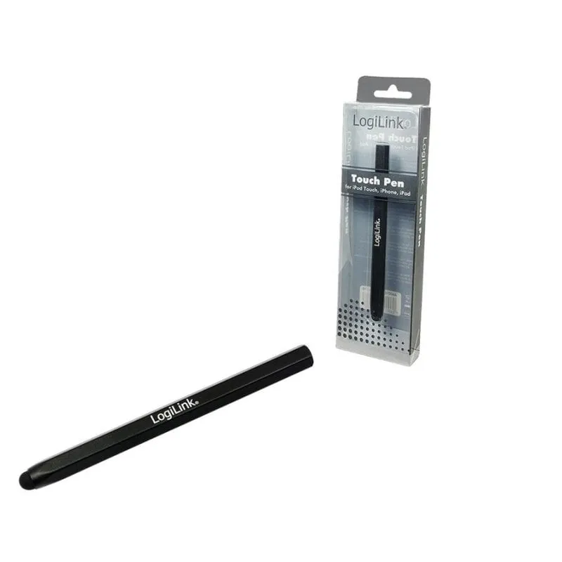 Penna Digitale LogiLink AA0010 Nero Alluminio Gomma per iPad iPhone iPod