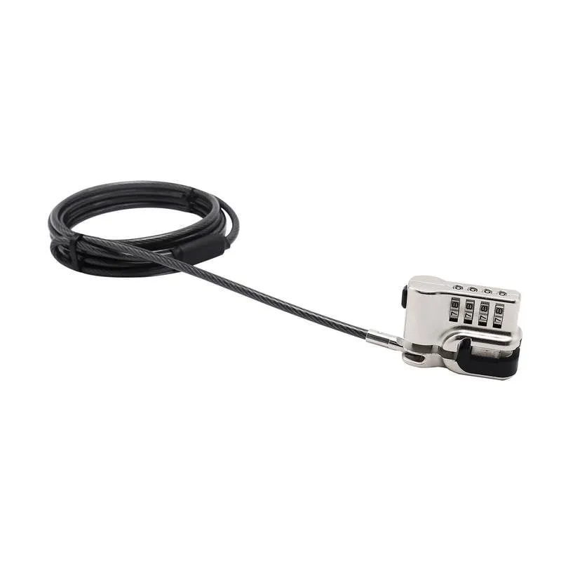 Cavo antifurto Dicota D31742 2 m Lucchetto a combinazione Argento