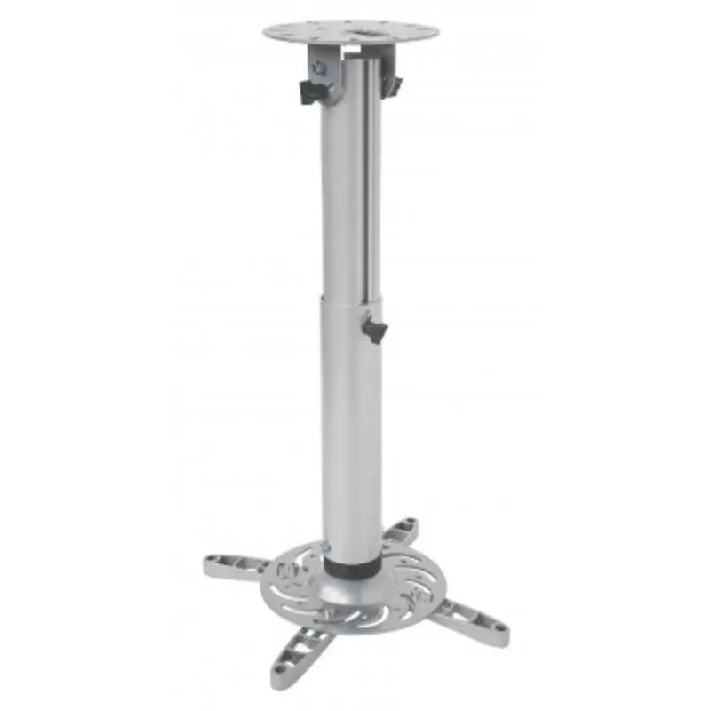 Supporto a soffitto Techly 301580 per proiettori 15 kg Argentato 500-770 mm