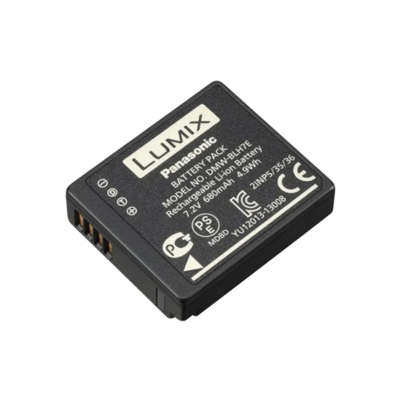 Batteria Panasonic DMW-BLH7E 680 mAh 7,2 V agli Ioni di Litio per fotocamera