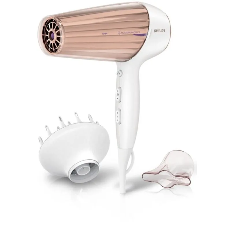 Phon Ionico Philips HP8280/00 2300W 6 Temperature 6 Velocità Diffusore Bianco Viola