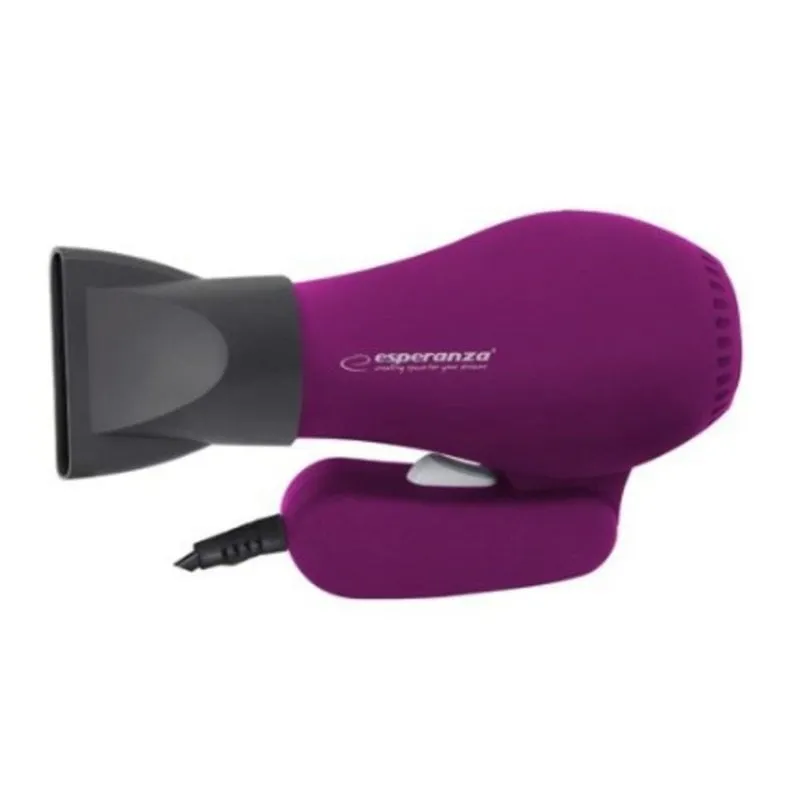 Phon da Viaggio Esperanza EBH003P 750W 2 Temperature Compatto Rosa