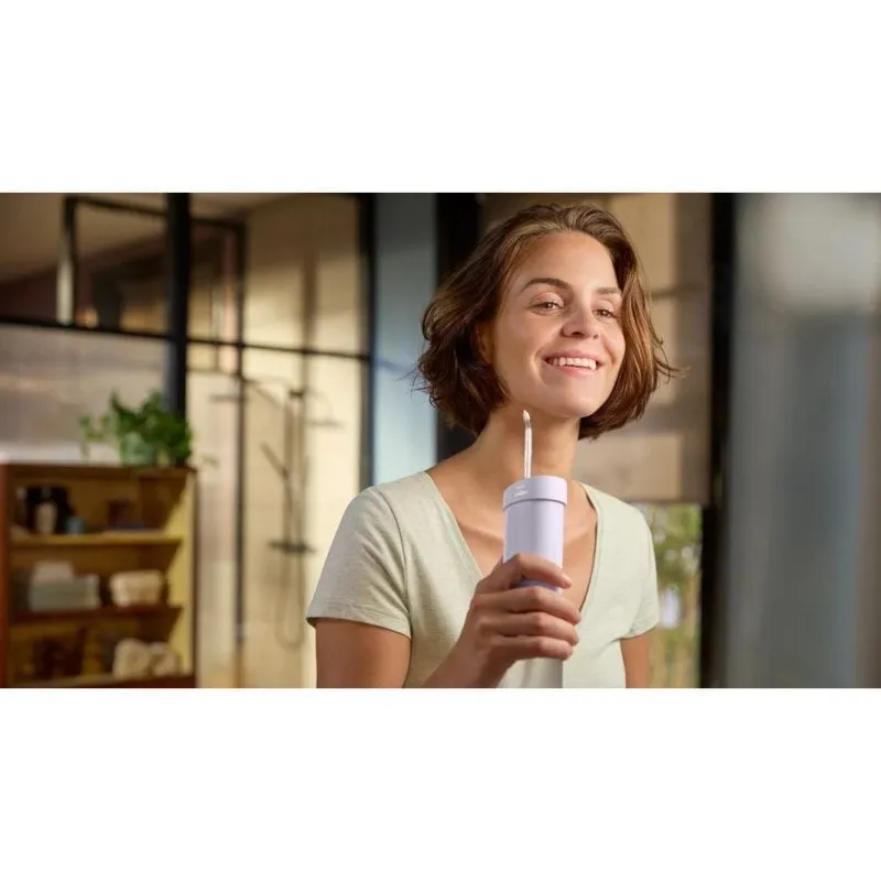 Idropulsori Philips HX3333/23 Tecnologia Wireless 3 Livelli di Intensità 2 Ugelli