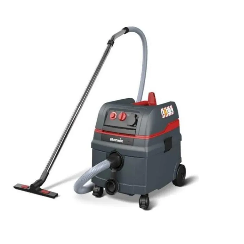 Aspirapolvere Tamburo Starmix ISC L-1425 1400W Secco e Umido 0,2L Nero Rosso