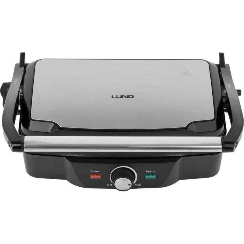Griglia elettrica di contatto Lund 67458 1600 W Nero-argento