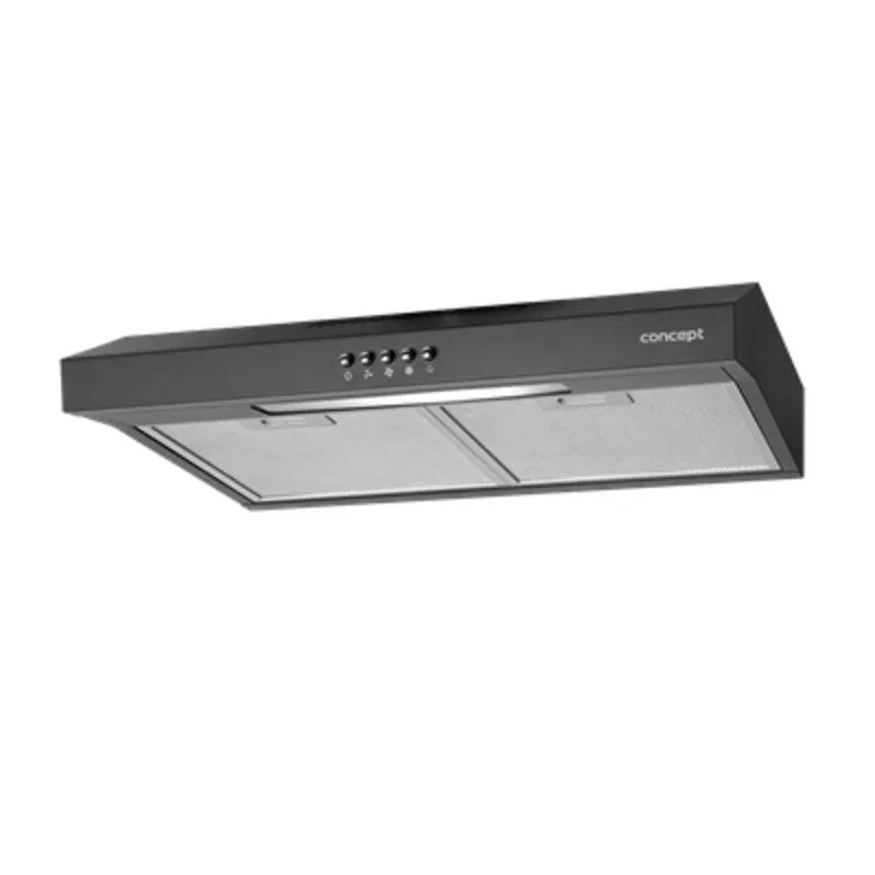 Campana extractora Concept OPP1250BC Canalizzazione 50cm nera con LED