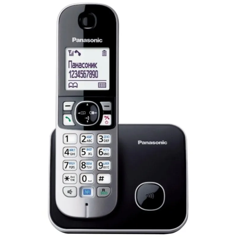 Telefono DECT Panasonic KX-TG6811 Nero Altoparlante Identificatore chiamate