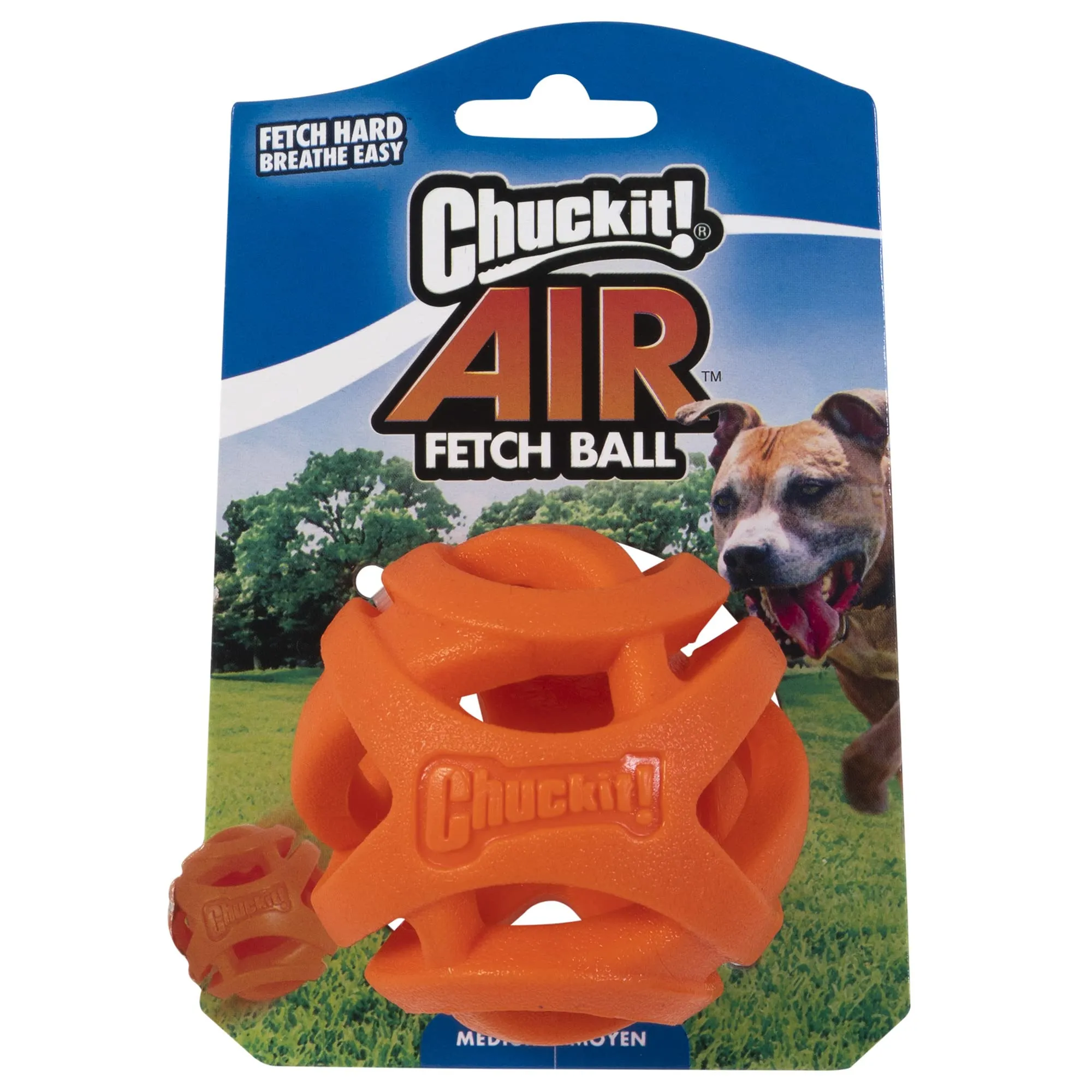 Chuckit Palla Breathe Right Fetch Ball Medium, Palla da Perseguire per Il Cane, M