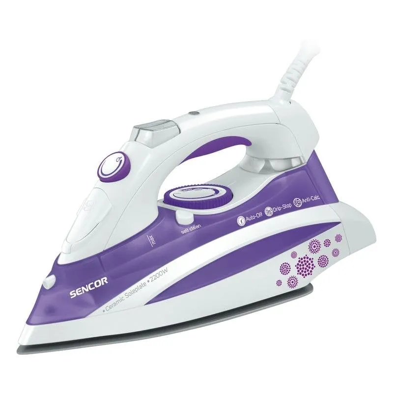 Ferro da Vapore Sencor SSI 8441 VT 2200W 0,38L Viola/Bianco