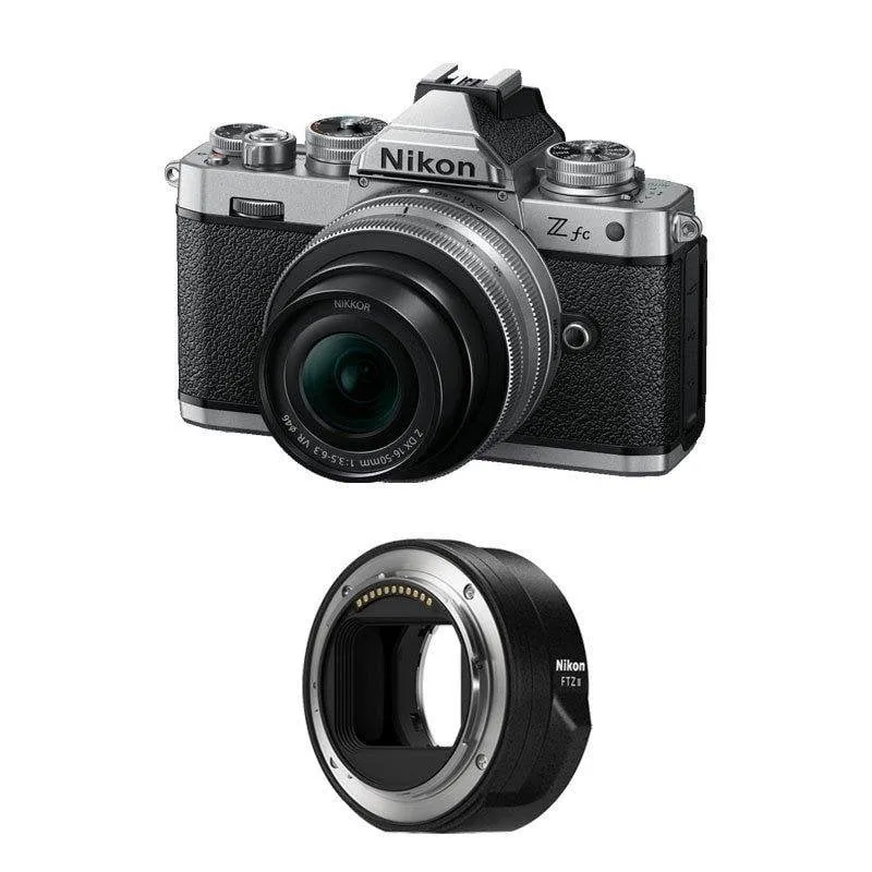 Fotocamera Mirrorless Nikon Z Fc 20.9MP 16-50mm Adattatore FTZ II WiFi
