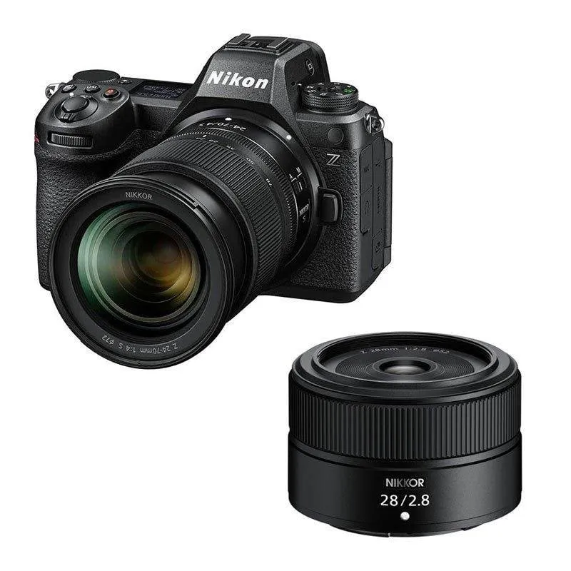 Fotocamera Mirrorless Nikon Z6 III 24.5MP Full-Frame 24-70mm F4 S + 28mm F2.8