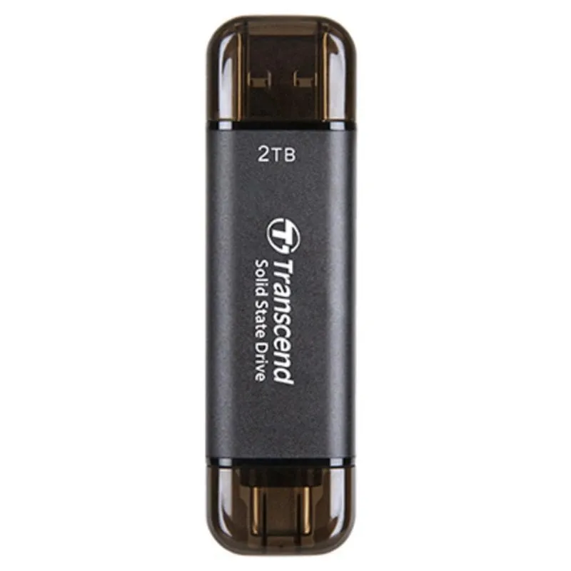 Transcend TS2TESD310C 2TB USB Tipo-A a Tipo-C Nero Veloce