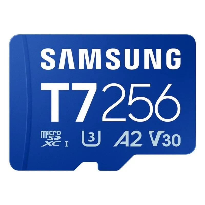 Scheda MicroSD Samsung T7 256GB UHS-I 170MB/s Classe 3 V30 Blu