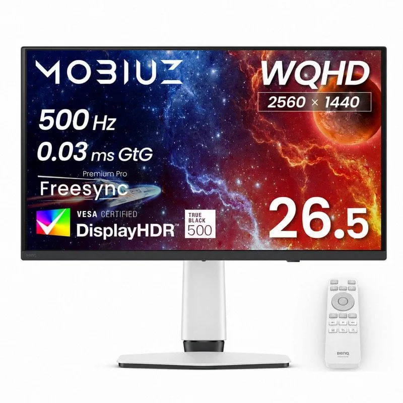 Monitor PC BenQ MOBIUZ EX271QZ 27" QHD 500Hz OLED 0,03ms Regolabile