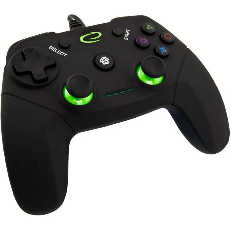 Controller di gioco Esperanza Vanquisher EGG110K con vibrazioni per PC e PS3