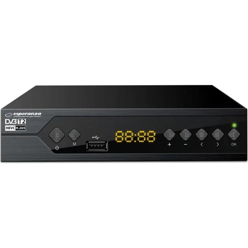 Tuner TV DVB-T2 Esperanza EV107R Full HD con PVR e Timeshift