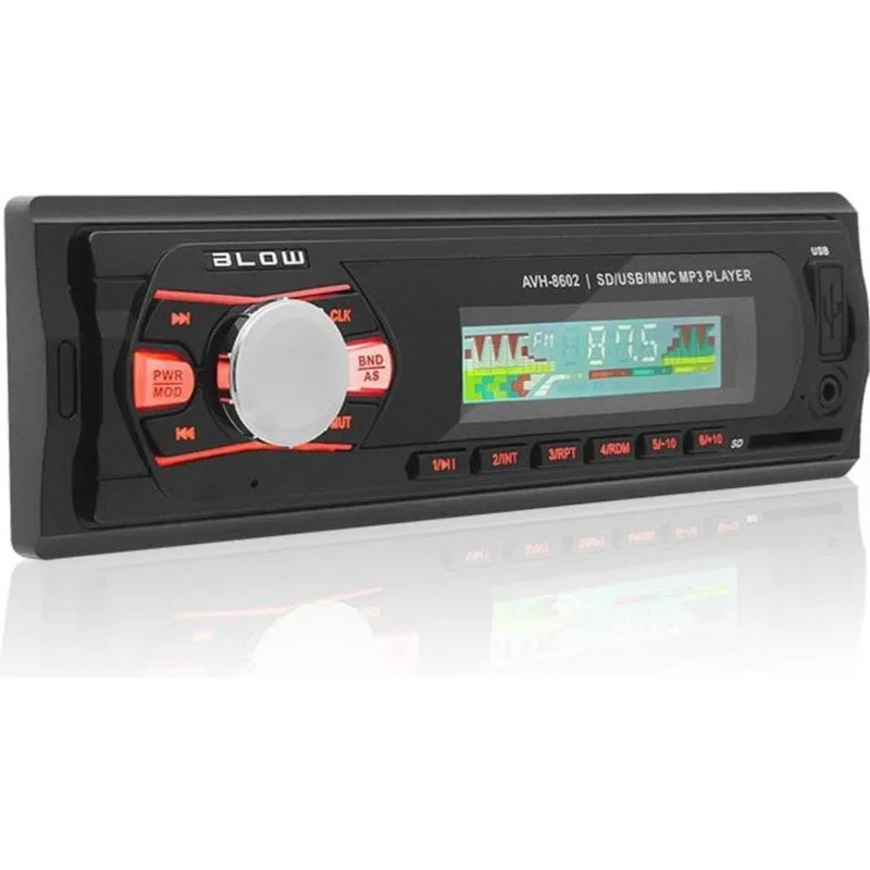 Radio 1 DIN Blow AVH-8602 MP3 USB SD Bluetooth Nero