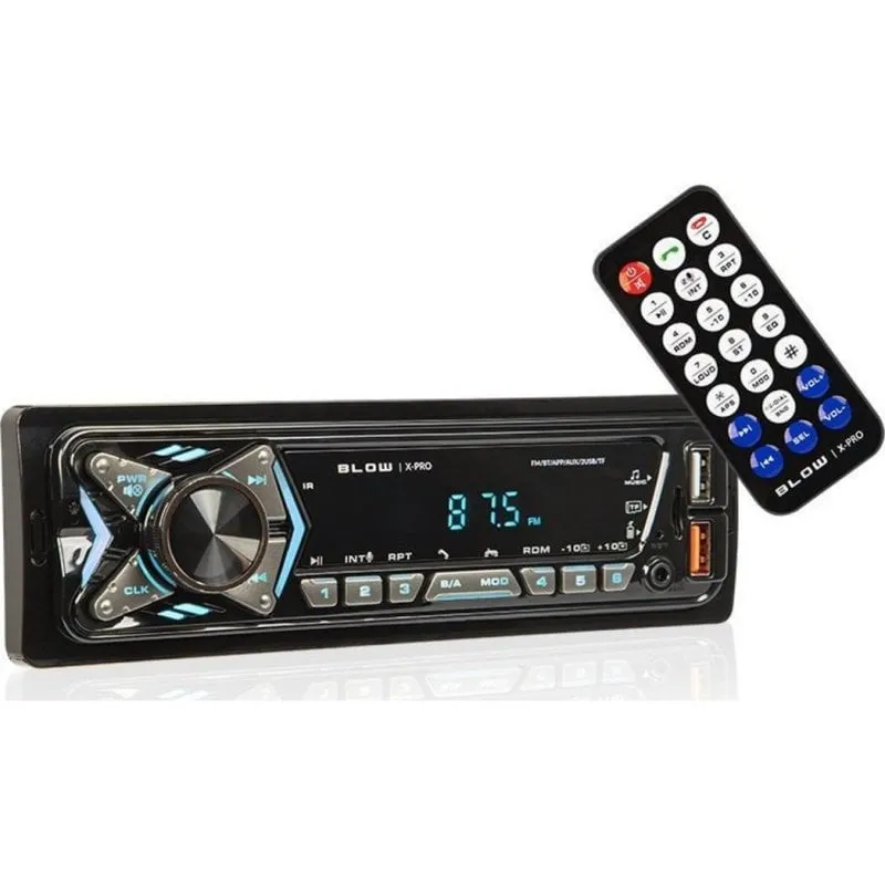 Radio Auto Blow X-PRO 1 Bluetooth USB microSD 1 DIN