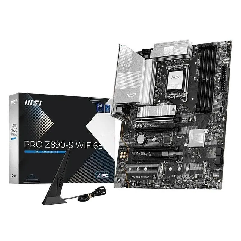 Scheda Madre MSI PRO Z890-S WIFI6E Intel Z890 LGA 1851 DDR5 ATX PCIe 5.0