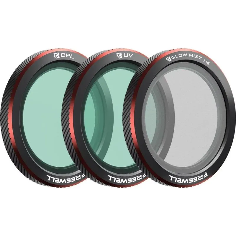 Filtro Magnetico Freewell per DJI Neo 2 - Pack 3 Unità CPL UV e Black Glow Mist